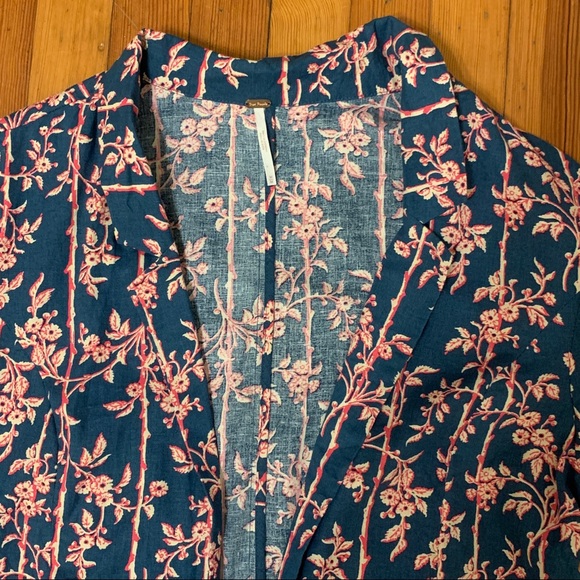 Free People Pacific Ocean Linen Blend Blazer - Picture 5 of 10